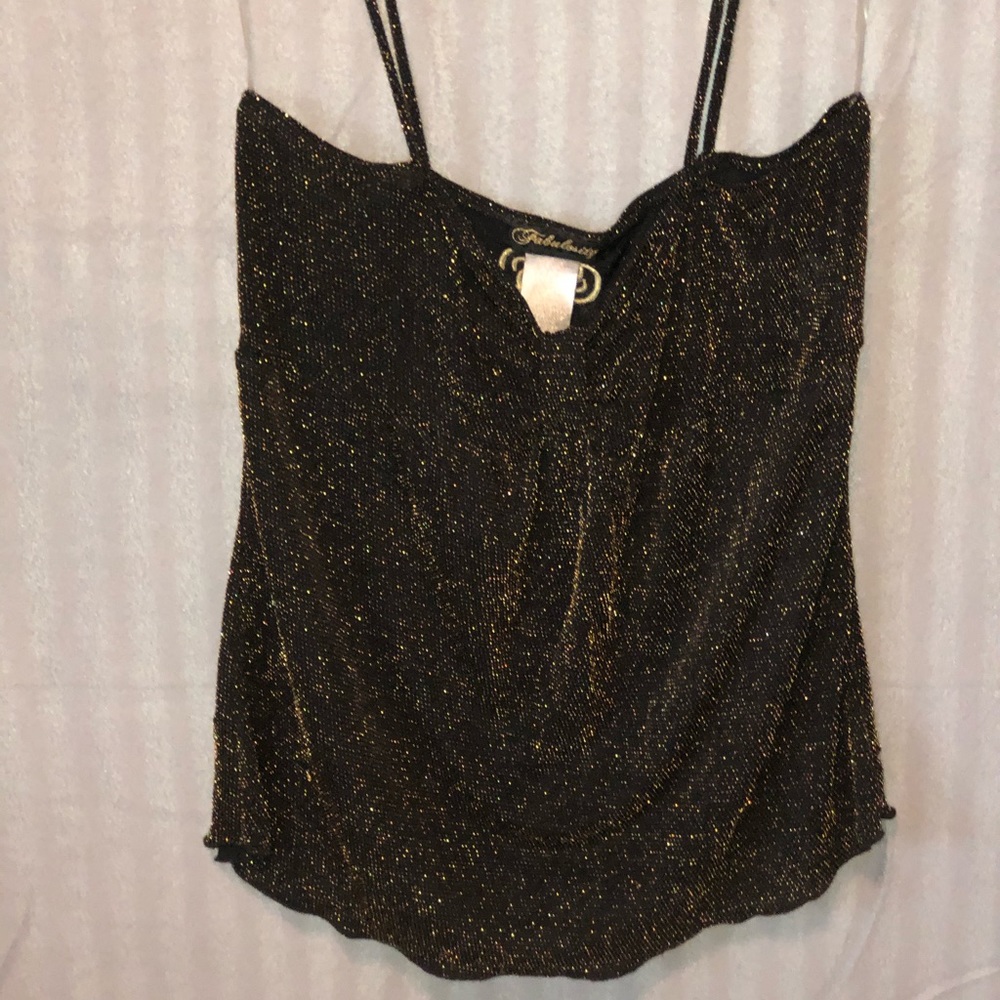 Black and gold party top